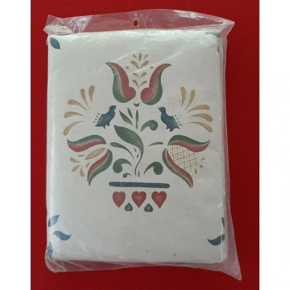 Penn Dutch Hearts Needlecraft Pillow Kit Pre stenciled Quilting #7384 vtg Cathy
